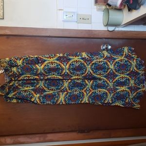 2/$20 Vibrant Band of Gypsies strapless maxi dress